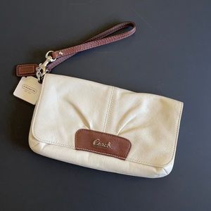 Coach Leather Wristlet Clutch